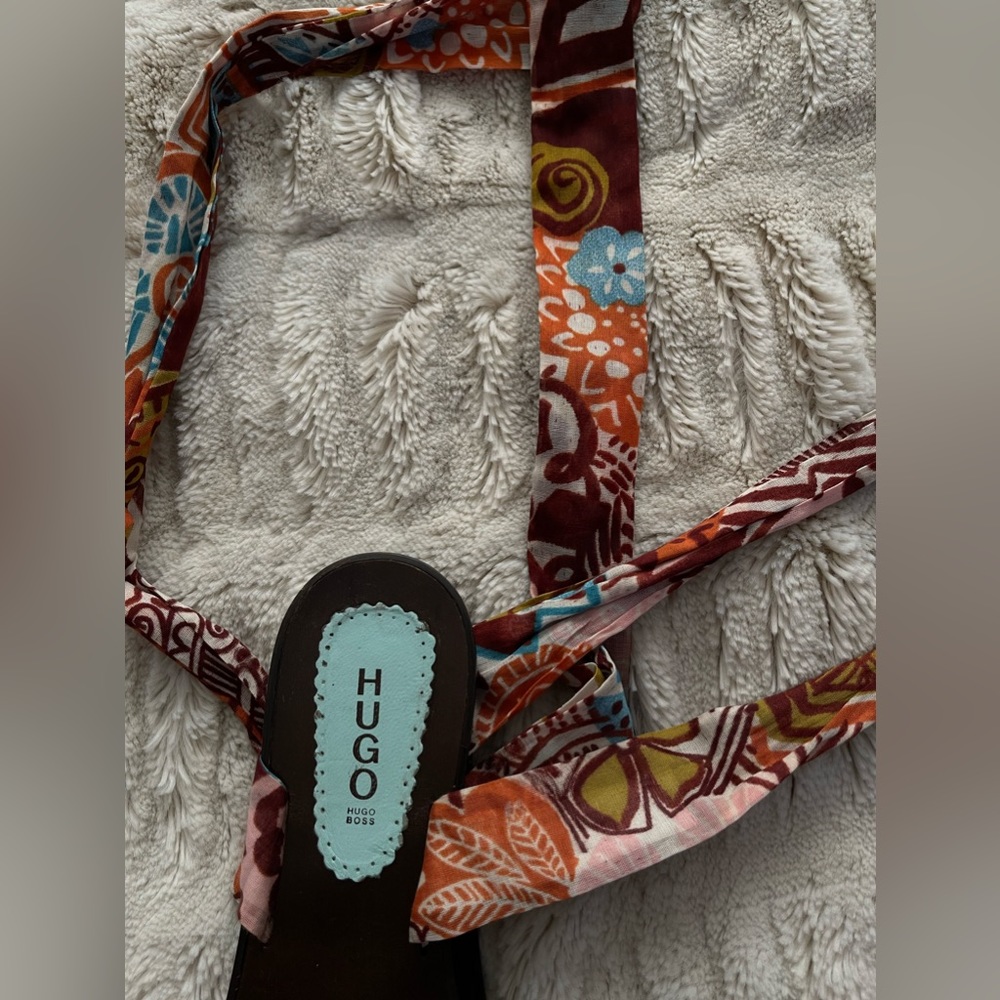 HUGO BOSS WRAP UP SANDALS. - Picture 7 of 8